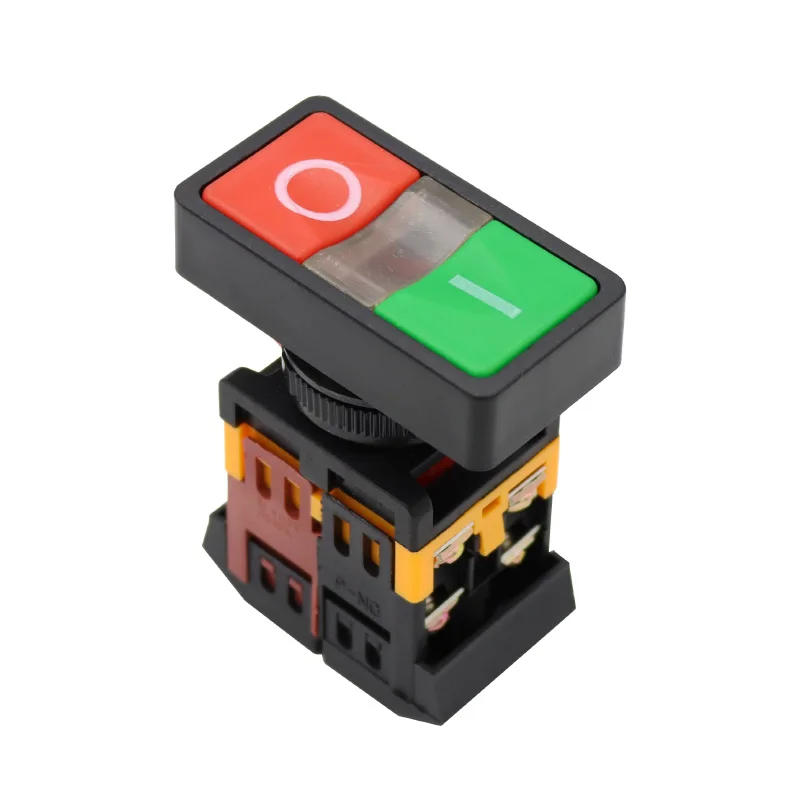 Description Picture 2 of itemAS-22N 25N Start-stop Double Pushbuttons Switch With LED Lamp  Mounting hole 22mm 25mm AC220V