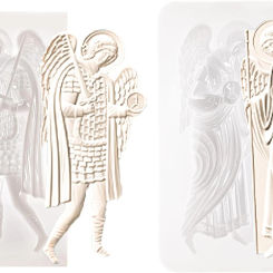 Mirosie Angel Relief Silicone Molds Greek Goddess Retro Cake Decoration Polymer Clay Gypsum Mold Plaster Resin Molds