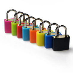 23mm Coloured Travel Supplies Dormitory Appliances Small Luggage Lock Cabinet Door Bookbag with 2 Keys Suitcase Padlock