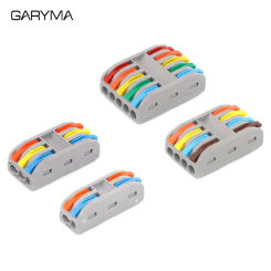 2-5 Pins Quick Butt Wire Connector Terminal Block Universal Compact Push In Spring Splicing Electrical Wring Cable Connectors