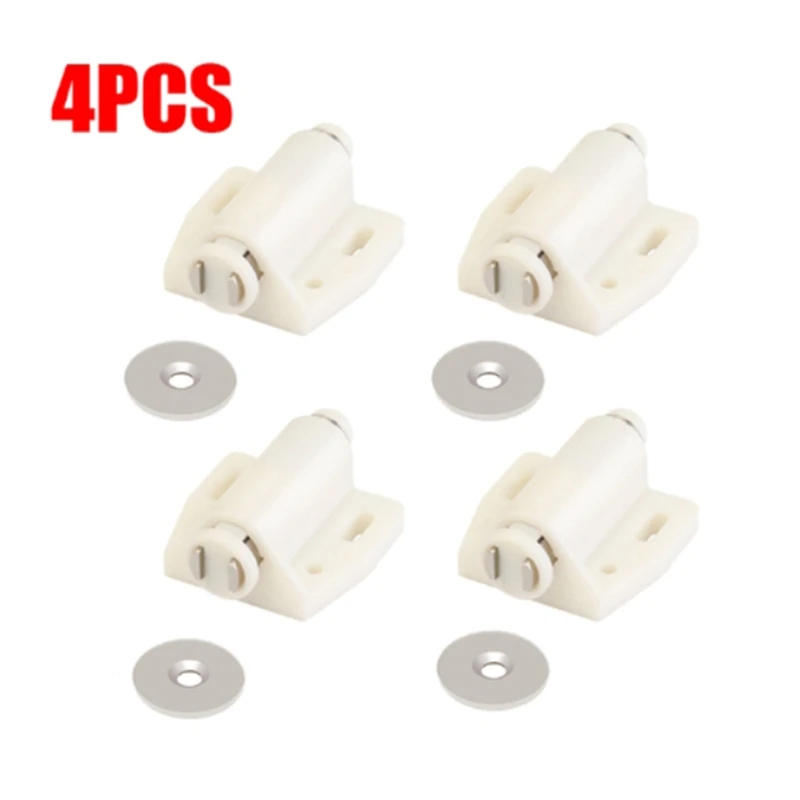 Description Picture 5 of item4 Pack Single Magnet Cabinet Snap Invisible Furniture Door Rebounder Cabinet Wardrobe Door Closer