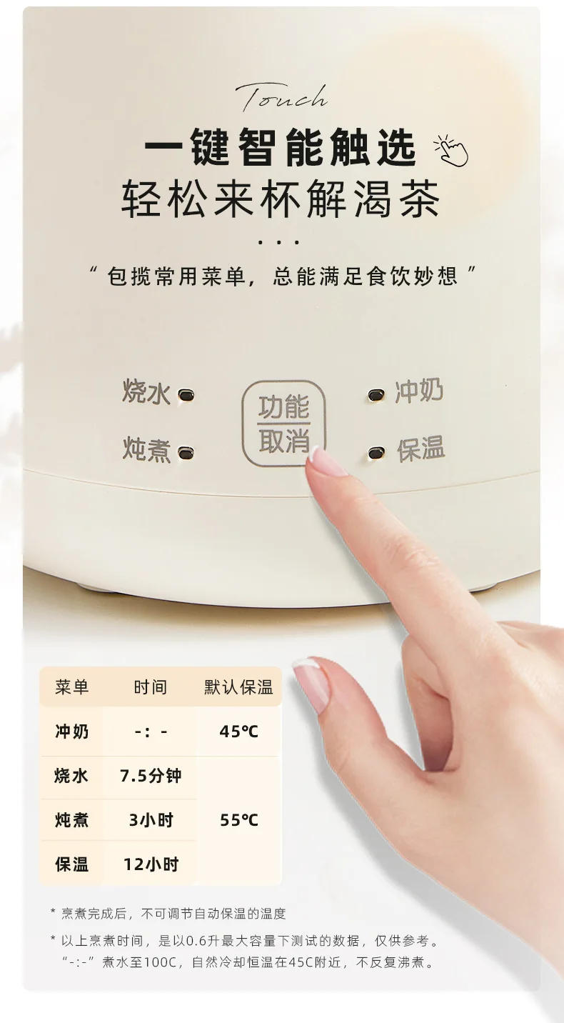 Description Picture 6 of item220V Portable Electric Kettle with Travel Thermos and Bear Design