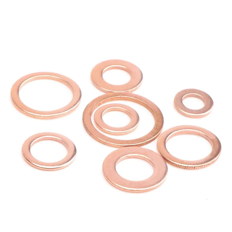Description Picture 4 of item500pcs 26x32x1.5mm Copper Flat Washer Shim Ring Gasket Rings Seal Plain Spacer Solid Washers Fastener O Ring