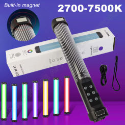 Mini Handheld LED RGB Light Stick Magnet Photographic Lighting 2700-7500K Photography Fill light Lamp For Video Vlog YouTube