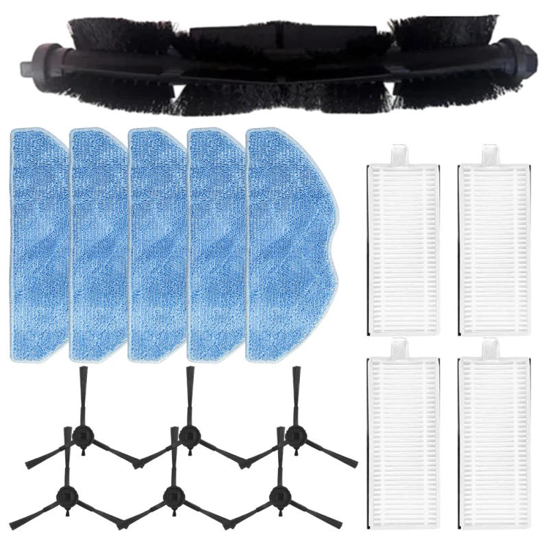 Description Picture 3 of itemRobot Vacuum Cleaner Accessories Kit For Tefal For X-Plorer Serie 75 S+ Side Brush Filter Mop Cloth Main Brush