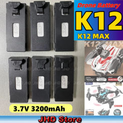 JHD K12 Max 3.7V 3200mAh LiPo Battery Drone Backup K12Max  Battery For K12 Mini Drone Battery RC PartsK12 Battery Wholesale