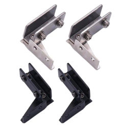 Door Hinges Shower Door Hinges Cabinet Glass Hinges Clamp Without Drilling Side Mounted Frameless Glass Hinge Household Supplies