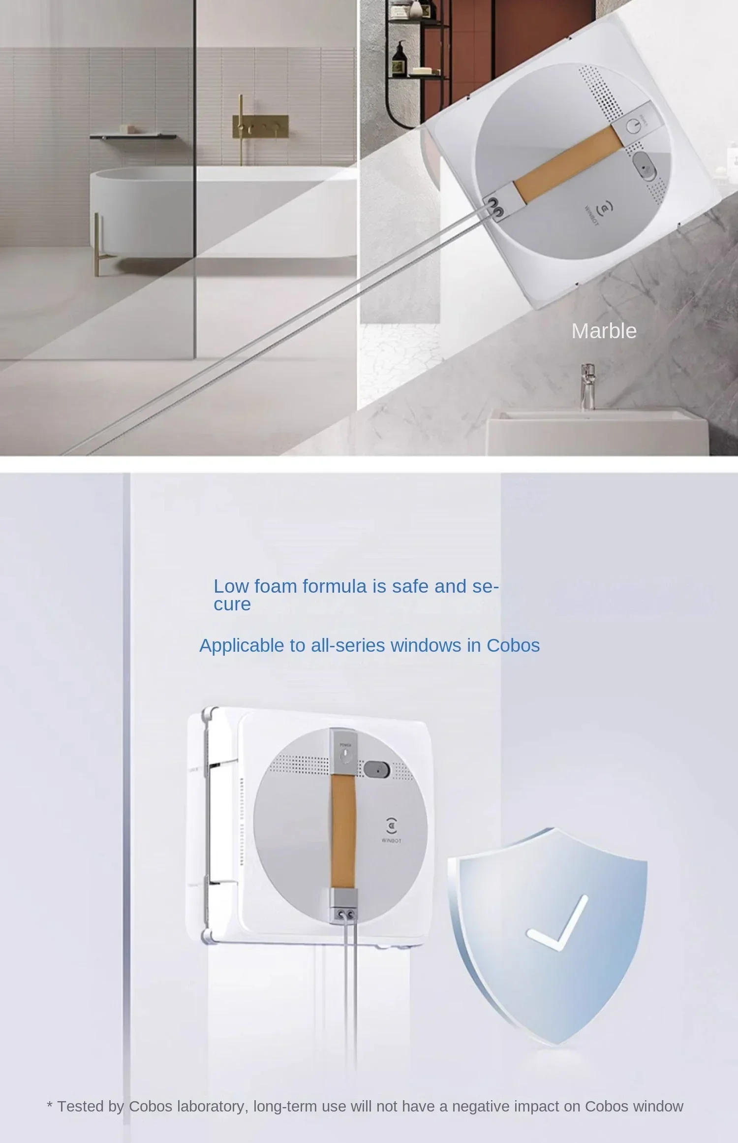 Description Picture 4 of itemOriginal Edition ECOVACS Window Accessories Window Cleaning Liquid 1L for All Window Models WINBOT W2 OMNI / W1 PRO