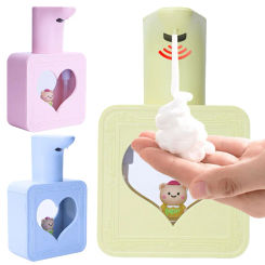 Automatic Foaming Soap Dispenser Touchless Hand Soap Dispenser Wall Mount Dish Soap Dispenser Rechargeable for Bathroom Kitchen