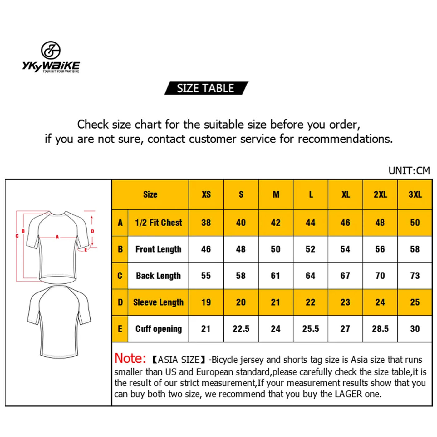 Description Picture 2 of itemYKYWBIKE Cycling Base Layer Men Short Sleeve Bike Sports Shirt Bicycle Underwear Racing Bicycle Shirt  MTB Clothing Breathable