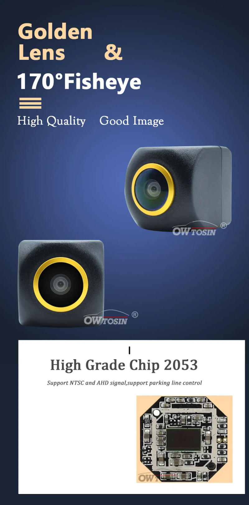 Description Picture 3 of itemCCD/AHD Vehicle 1080P 170° Golden Lens Rear View Camera For Hyundai Tucson IX35 MK2 LM 2009 2010 2011 -2015 Reversing Car Camera