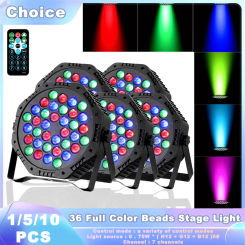 36LED Stage Light Effects RGBW DMX512 Remote Control DJ Disco Party Holiday Christmas Bar Club Wedding Show Lights Sound Control