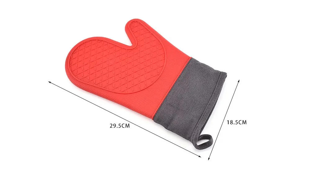 Description Picture 2 of itemSilicone Microwave Gloves, BBQ Gloves, One Piece, Oven Baking Cooking Tool, Baking, Hot Pot Mitts, Heat Resistant Kitchen