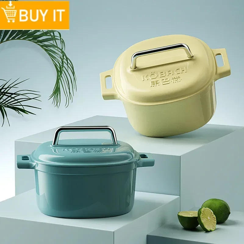 Description Picture 4 of itemEnameled Cast Aluminum Dutch Oven With Lid 4.7L Nonstick Pan for Bread Baking Casserole Dish Enamel Coating For All Heat Source
