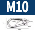 304  Stainless Steel Carabiner Carbine Snap Hook with Eyelet Spring Buckle Key Ring M4 M5 M6 M7 M8 M9 M10 M11 M12 M14