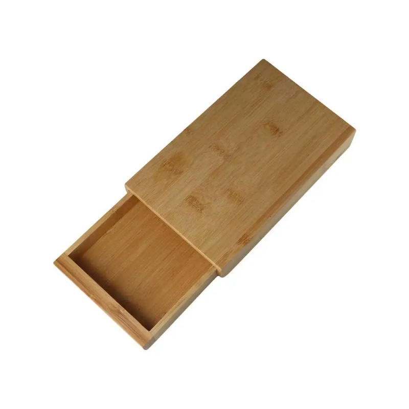 Description Picture 5 of itemPull Type Under Desk Natural Adhesive Bamboo/Walnut Home Storage Hidden Drawer Stationery Container Wooden Storage Drawer