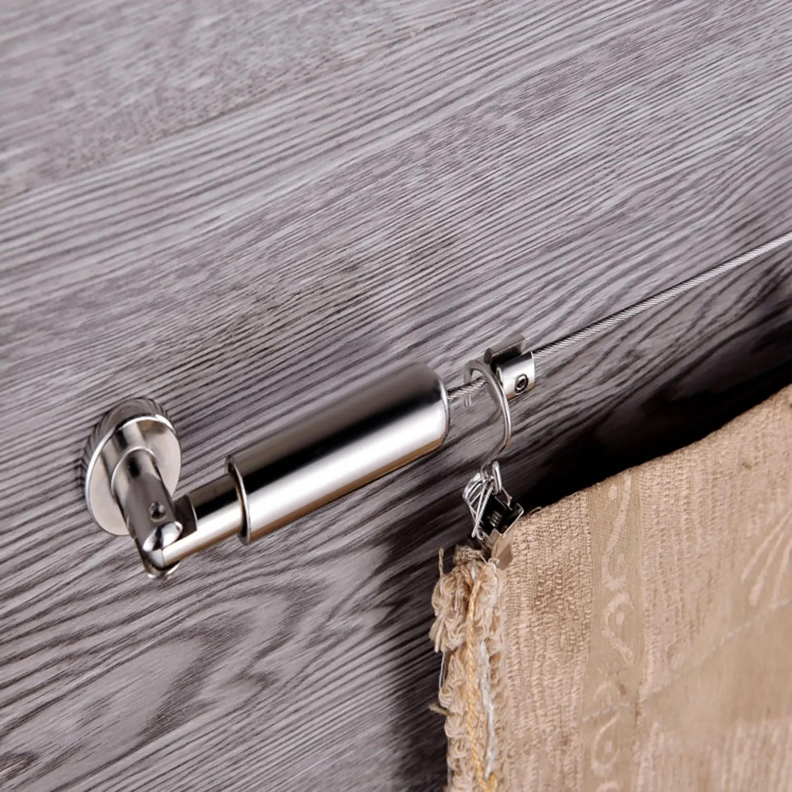 Description Picture 3 of item304 Stainless Steel Curtain 5M Wire Drape Wire Rod Set Rope Cable Tensioner Home Curtain Home Decorative Accessories Set