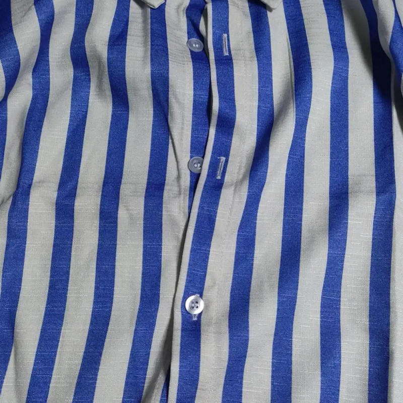 Description Picture 6 of itemLong Sleeve Shirt Men Shirt Men's Slim Fit Hawaiian Style Dress Shirt with Long Sleeves Single-breasted Design for Vacation