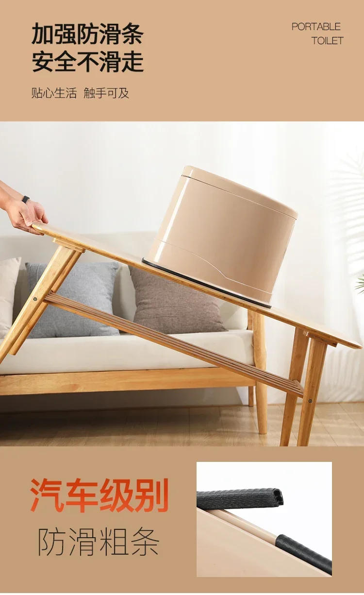 Description Picture 6 of itemLimited Elderly Plastic Toilet Stool Home Adult Pregnant Women Mobile Sanitary Toilet Chair Indoor Odor-proof Sitting Chair