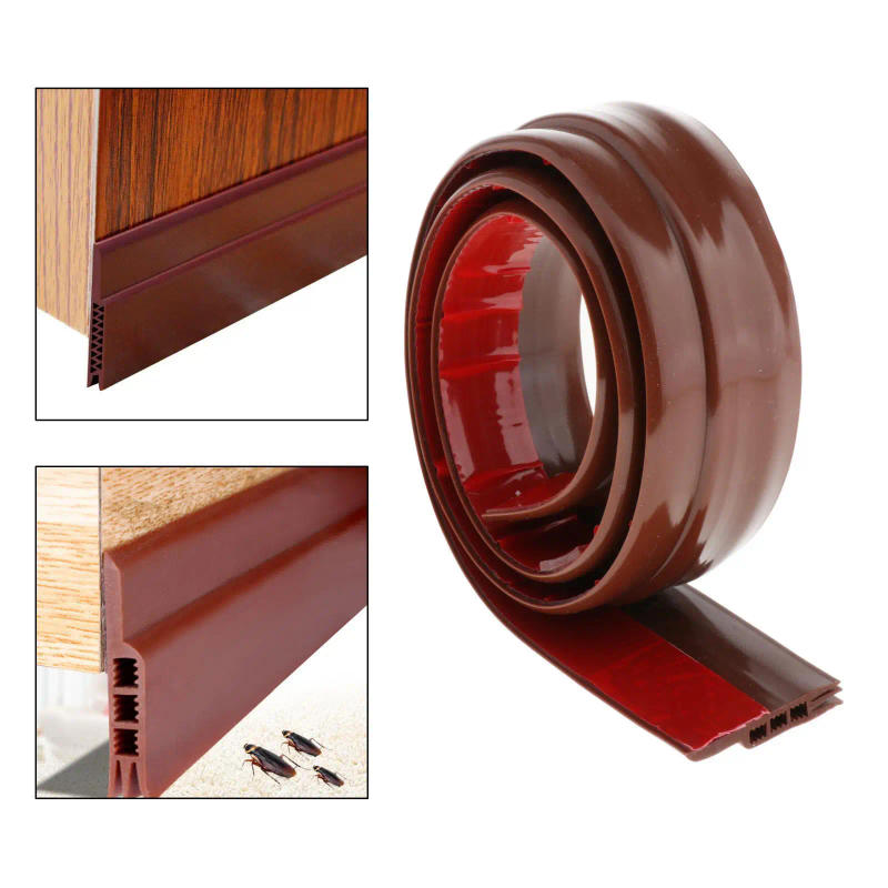 Description Picture 2 of itemDoor Stopper Door Sweep Acrylic Adhesive Blocker Under Door Seal Gap