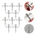 10 Pcs Spring Latch Spring-loaded Bolt for Crib Plunger Rod Door Locks Stainless Steel Latches