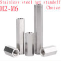 5pcs-20PCS M2 M2.5 M3 M4 M5 M6 Hex Column Pillars 304 Stainless Steel Motherboard Standoffs Hexagonal Board Rack Spacing Spacer