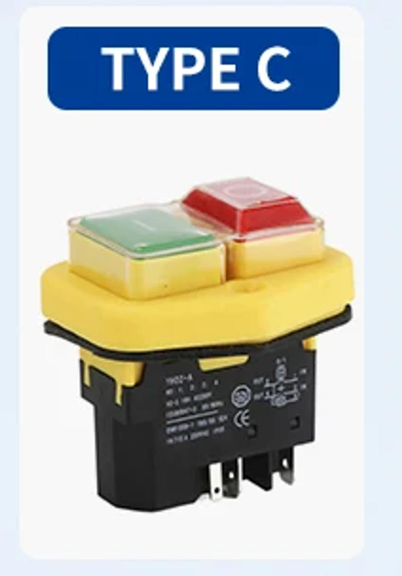 Description Picture 6 of itemYH02-A YH01-A Electromagnetic Switch 110V 8A 220V 15A 4PIN 5PIN Starter Push Button for Machine Tool Equipment Waterproof