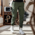 Men's Cargo Pants Cotton Casual Work Pant Lightweight Jogger Pant Outdoor Hiking Sweatpants Trousers Juniors Pants