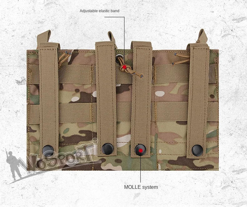 Description Picture 4 of itemEYHGKZ Tactical Hunting Molle G36 Triple Mag Pouches System CS Wargame Shooting Accessories Waist Storage Bag Outdoor Equipment