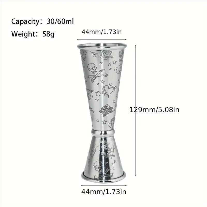Description Picture 2 of itemSide Measuring Cup Mojito Measure Mug Stainless Steel Japanese Design Jigger Cocktail Bar Jigger  shaker Bar tools Accessories