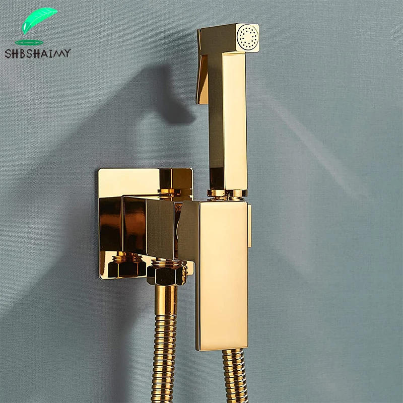 Description Picture 2 of itemSHBSHAIMY Chrome Brass Bathroom Bidet Faucets High Pressure Sprayer Shower Tap Bidet Toilet Washer Hot and Cold Water Mixers