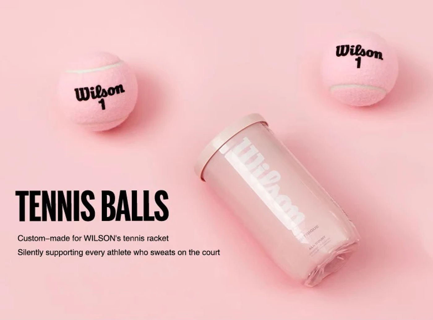 Description Picture 2 of itemWilson Professional Tennis Training Ball Beginner High Elasticity Indoor Sports Competition Resistant Balls Accessories Pink