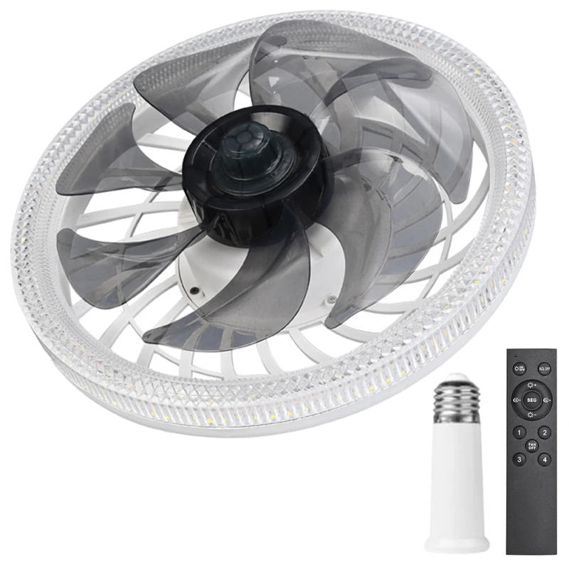 Description Picture 6 of itemCeiling Fan Light Modern Dimmable LED Lamp Fan 4 Speeds Flush Mount Ceiling Fan with Light Home Remote Control Ceiling Fan Lamp