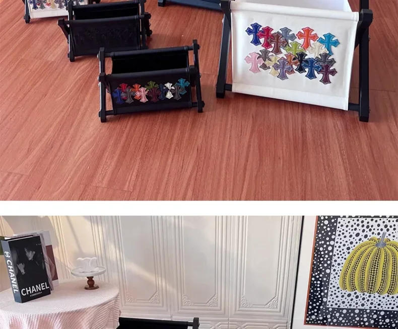 Description Picture 3 of itemTrendy Dressing Room, Soft Classical Light Luxury Style 925 Silver, Solid Wood Frame, Storage Box Basket