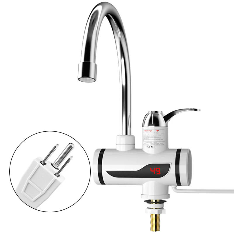 Description Picture 5 of itemElectric Instant Heating Faucet 3000W Tankless Water Heater Temperature Adjustable Fast Heating Tap Digital for Kitchen Bathroom