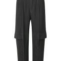 Miyake Pleated Men Cargo Pants Pleated Straight Pants Loose Overalls Men Baggy Black Trousers Fashion Casual Streetwear Pants