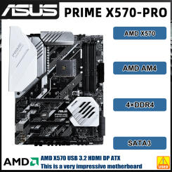 ASUS PRIME X570-PRO Motherboard AMD X570 Socket AM4 DDR4 PCI-E 4.0 M.2 support Ryzen 5 5600 2400G 3100 5700G ATX