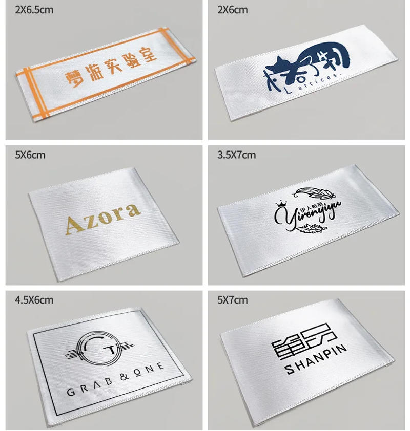 Description Picture 6 of itemcustom clothing label, personalized organic cotton webbing label, logo or text sewing label