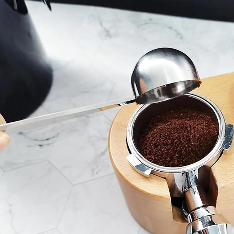 Description Picture 6 of itemEspresso Scoop With Tamper 2 In 1 Coffee Spoon With Powder Hammer Tamping Stainless Steel Ground Coffee Tablespoon For K Cups