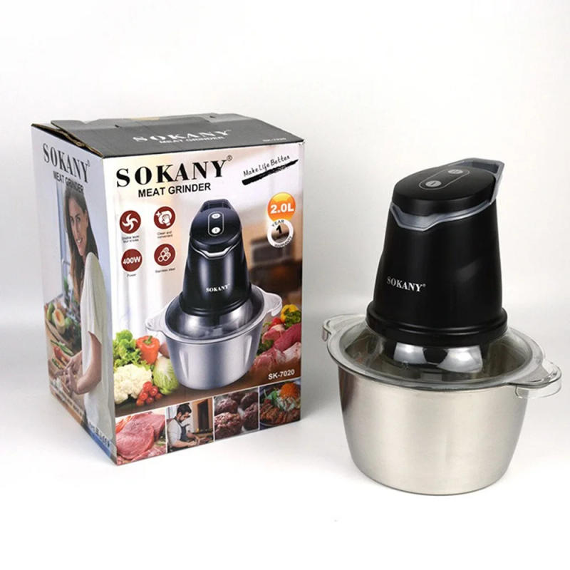 Description Picture 2 of item2L Meat Grinder Electric 220V 110V Stainless Steel Mixer Vegetable Chopper Blender Machine for Kitchen Home Food Processors 다지기