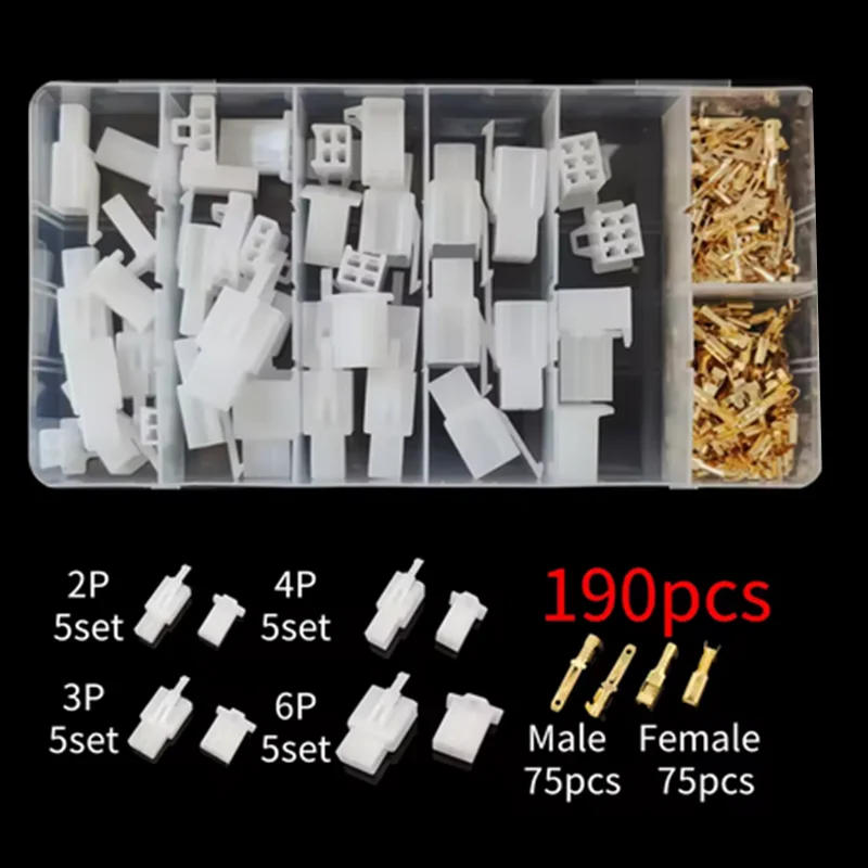 Description Picture 3 of itemCar Motorcycle Electrical Connectors: 2.8mm 2 3 4 6 9 Pin Wire Terminal Hooks for Male & Female Terminals Assorted Kit