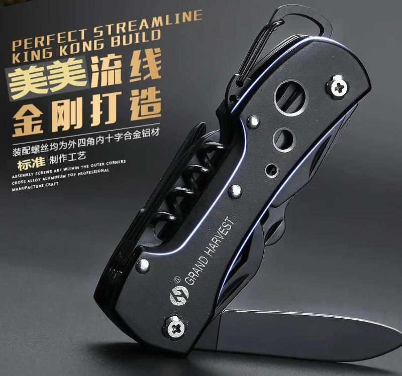 Description Picture 6 of itemNewest Functional Swiss 91mm Folding Knife Stainless Steel Multi Tool Army Knives Pocket Hunting Outdoor Camping Survival Knives