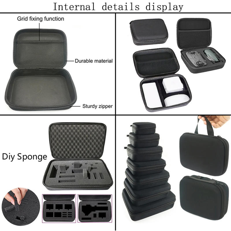 Description Picture 6 of itemMulti-Size Tools Case For Drill Tool Kit EVA Hard Storage Bags Shockproof Travel Zipper Bag For Earphone Box Outdoor Accessories