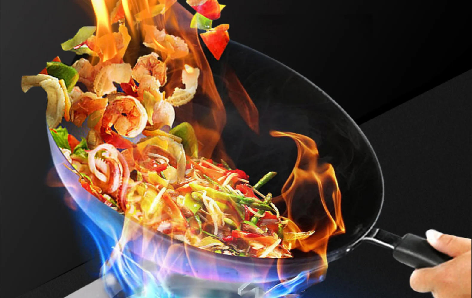 Description Picture 5 of item8.0KW cooktop gas stove Natural Liquefied Gas cooker Energy saving cooktop Stainless steel gas stove 2 burner Home appliances