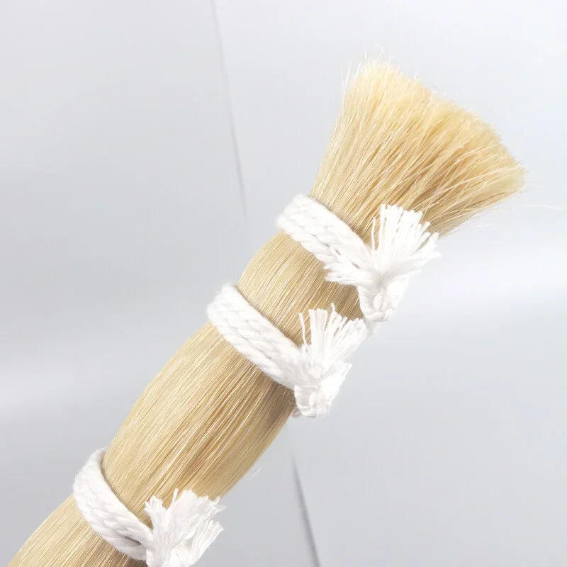 Description Picture 5 of item1000g 60-90cm violin viola cello horsetail AAA Mongolia natural white bow hair horse tail bass erhu bow hair horse tail,weaving