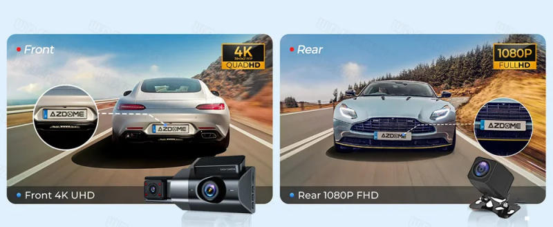 Description Picture 5 of item4K Dash Cam for Cars WIFI GPS Car DVR 2/3Channel Front inside and Rear Camera Video Recorder 24H Parking Monitor Dashcam