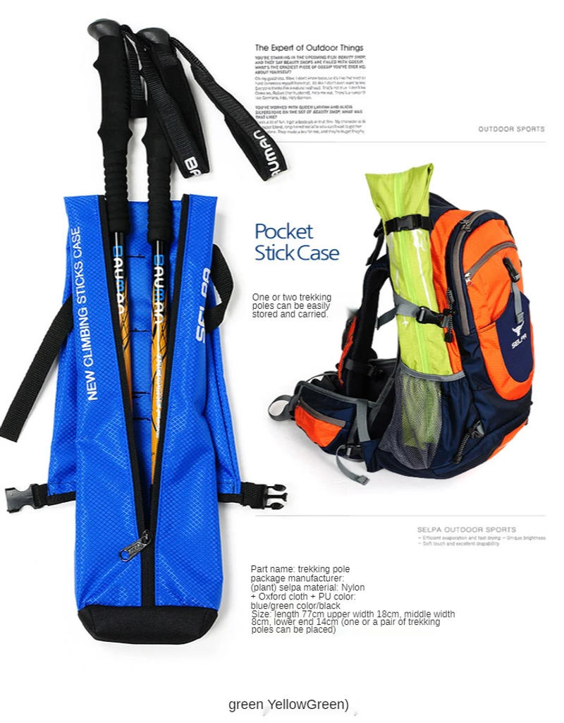 Description Picture 5 of itemOutdoor Hiking Walking Stick Carry Bag Waterproof Crutch Storage Case Walking Trekking Pole Bag Backpacking Carrying Bag