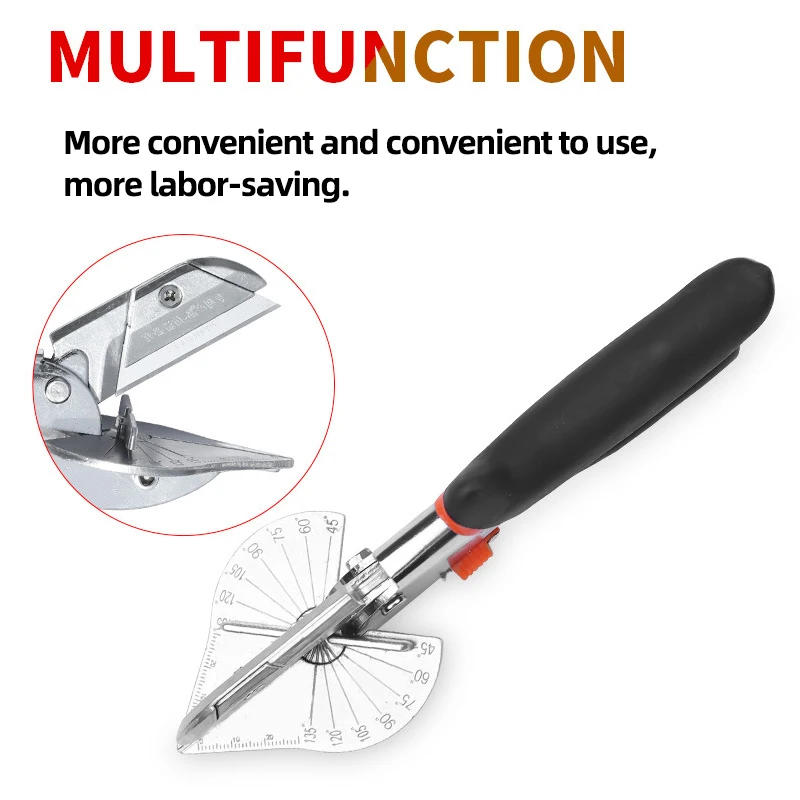Description Picture 5 of item45-135 Degree Adjustable Multi Angle Miter Shear Cutter Automatic Wire Duct Cutter PVC PE PPR Plastic Pipe Cutting Tools