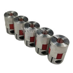5mm/6mm/6.35mm/8mm/10mm/12mm Aluminium Alloy CNC Flexible Plum Spider Shaft Coupling Coupler Servo Motor Connector Sleeve D20L30
