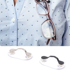 Magnetic Hang Eyeglass Holder Pin Brooches Fashion Multi-function Portable Clothes Clip Buckle Magnet Glasses Headset Line Clips